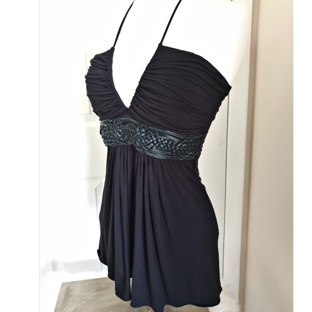 COPY - Sky Pleated Bust Halter Top with Braided Waist